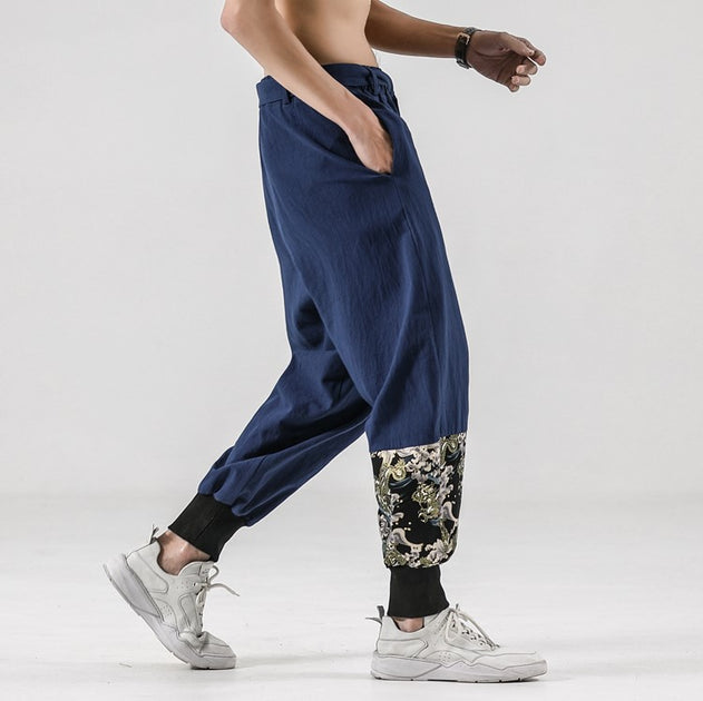 Dora Elastic Waist Linen Pants - Daybreak blue - MASKA