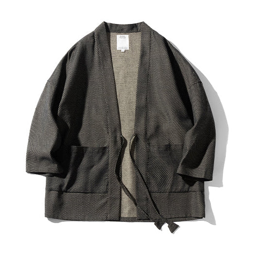 Black Dragon Scale Kimono Jacket | Zen Breaker