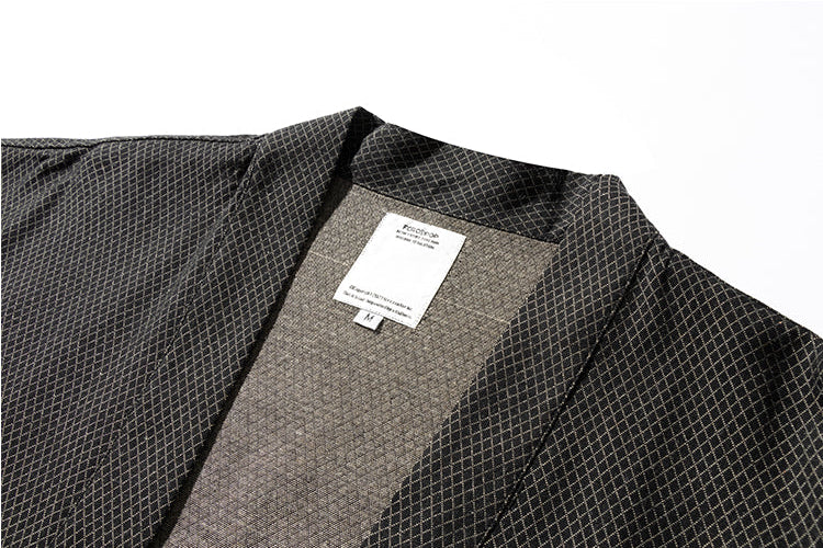 Black Dragon Scale Kimono Jacket | Zen Breaker