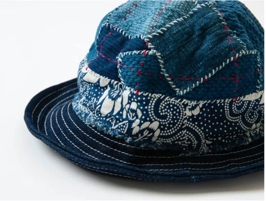 Indigo Patchwork Bucket Hat | Zen Breaker