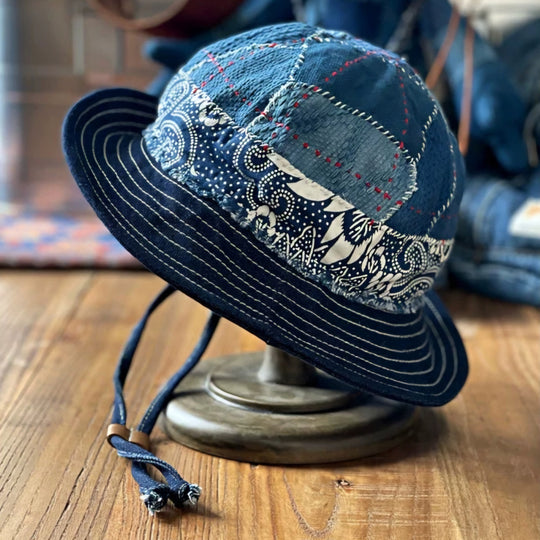 帽子 PALACE NEEDLES DENIM BUCKET HAT INDIGO Palace Needles Denim Bucket Hat Indigo - Palace Needles 2024