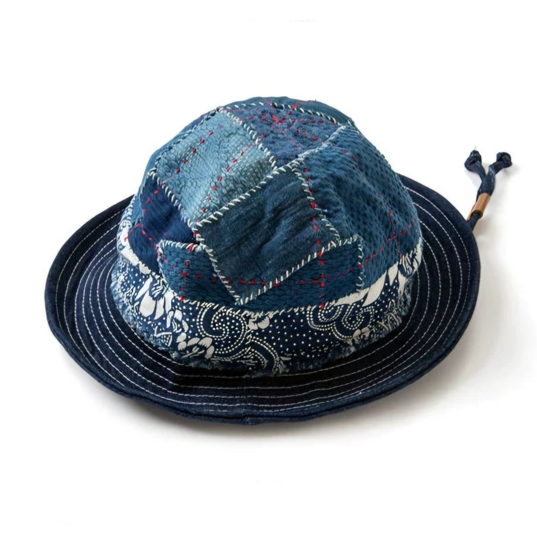Kith Indigo Patchwork Bucket Hat ネイビー