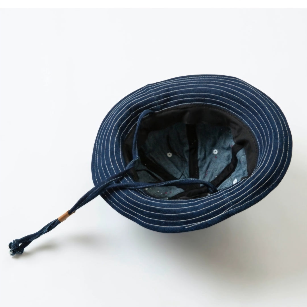 Indigo Patchwork Bucket Hat | Zen Breaker