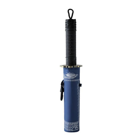 Samurai Spirits フルジッパータッパー ブラック Navy_Samurai_Sword_Folding_Umb