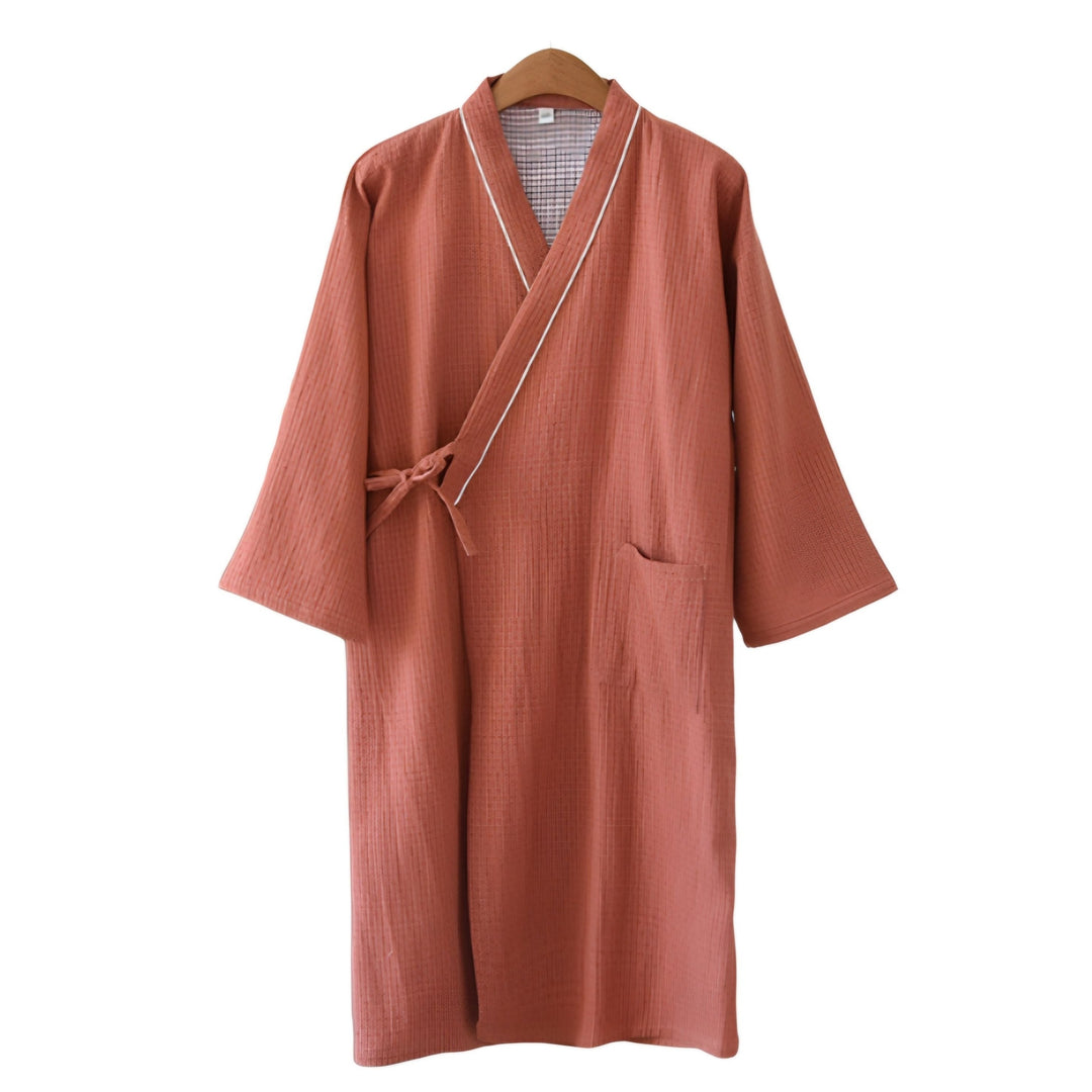 Double Gauze Cotton Pajamas Kimono Robe L