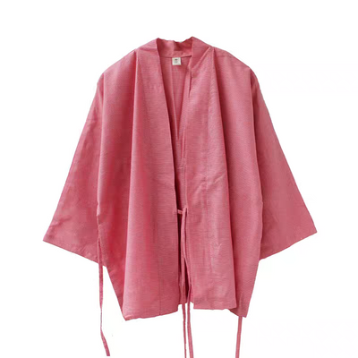 Pinkish-red Kimono Cardigan Zen Breaker