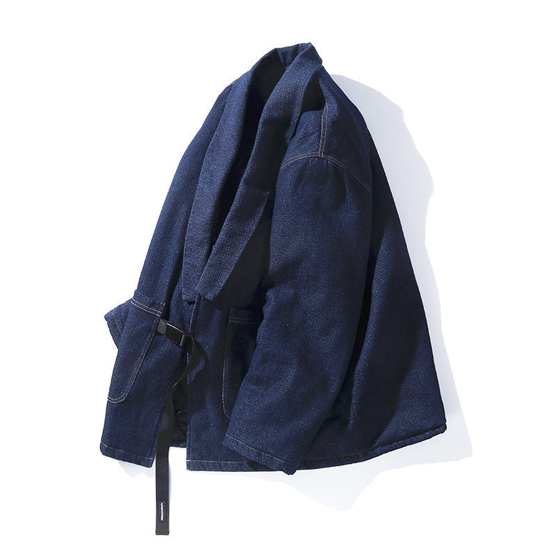 Quilted Warm Denim Haori Jacket | Zen Breaker