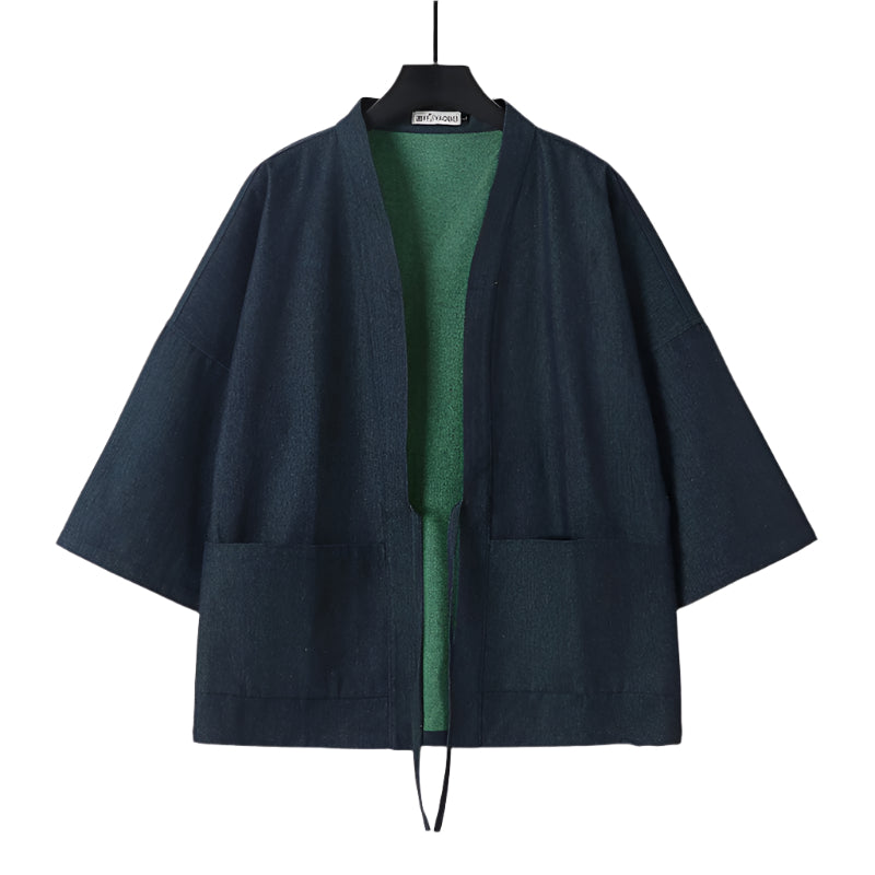 Vintage Reversible Washed Denim Kimono Jacket | Zen Breaker