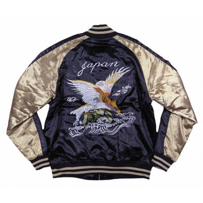 Wild Eagle Embroidery Baseball Jacket