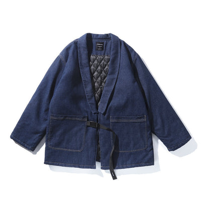 Zen Breaker Quilted Warm Denim Haori Jacket