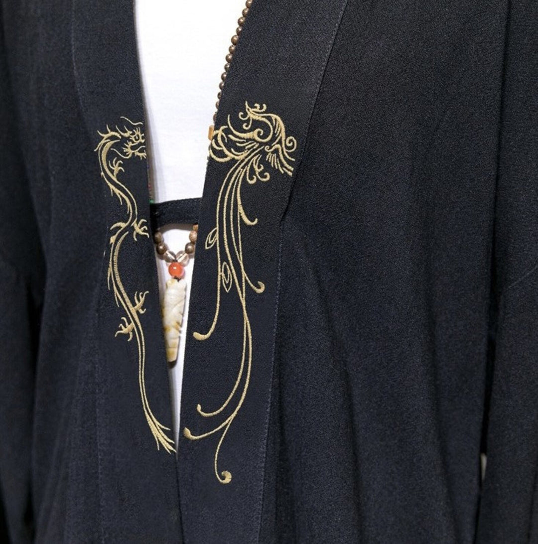 ※即日発送可※686 × Dragon76 KARMA JACKET Reversible Koi & Dragon Embroidery Baseball Jacket | Zen Breaker
