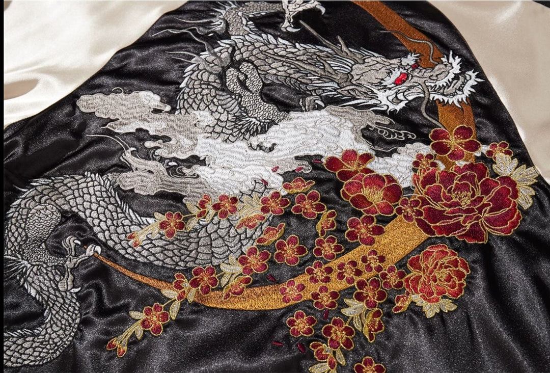 Dragon Embroidery Sukajan Souvenir Jacket | Zen Breaker