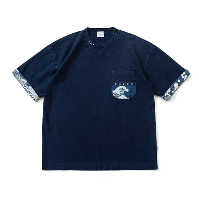 Indigo Ukiyo-e T-Shirt