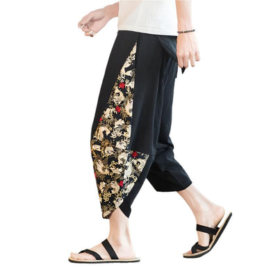 Koi Drawstring Cropped Pants