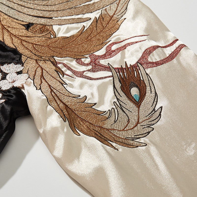 Phoenix Embroidery Baseball Jacket | Zen Breaker