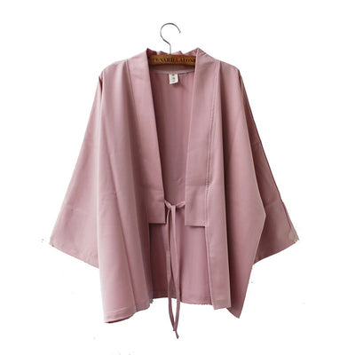 Pink Silk Touch Kimono Cardigan