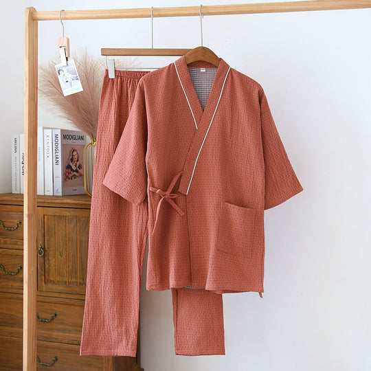 Double Gauze Cotton Pajamas Set | Zen Breaker