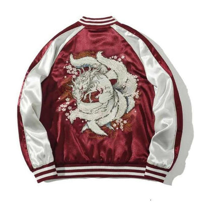 Nine-tails Embroidery Sukajan Jacket