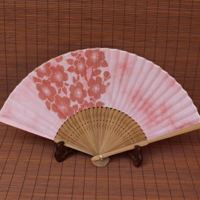 Tie-dye Folding Hand Fan 【Pink Sakura】