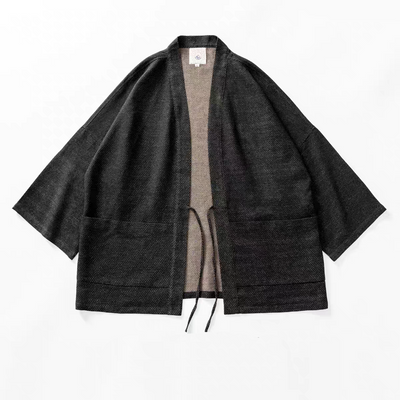 Black Dragon Scale Kimono Jacket