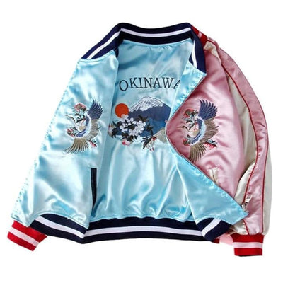 Reversible Yokosuka Tiger and Fuji Embroidery Jacket