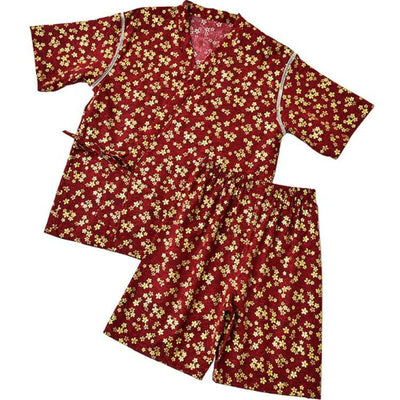 Golden Sakura Summer Japanese Pajamas Set