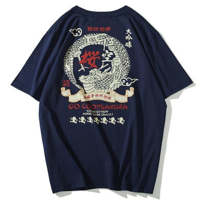 Dragon & Goku Print T-Shirt - Kimura Fox