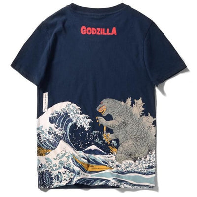 Godzilla & The Great Wave T-Shirt - Kimura Fox