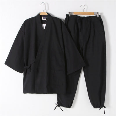 Black Winter Jinbei Workwear Set