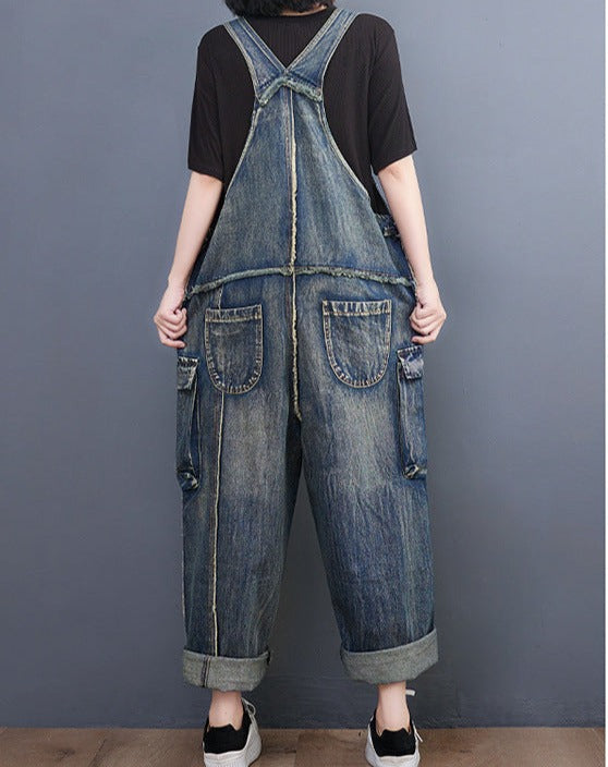 Vintage Denim Baggy Overalls | Zen Breaker