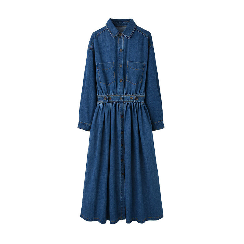 [ JEANS] Maxi Denim Dress ★人気★ MARIAH DENIM MAXI DRESS – AKIRA