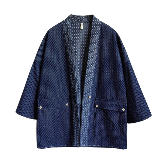 Vintage Denim Noragi Kimono Jacket | Zen Breaker