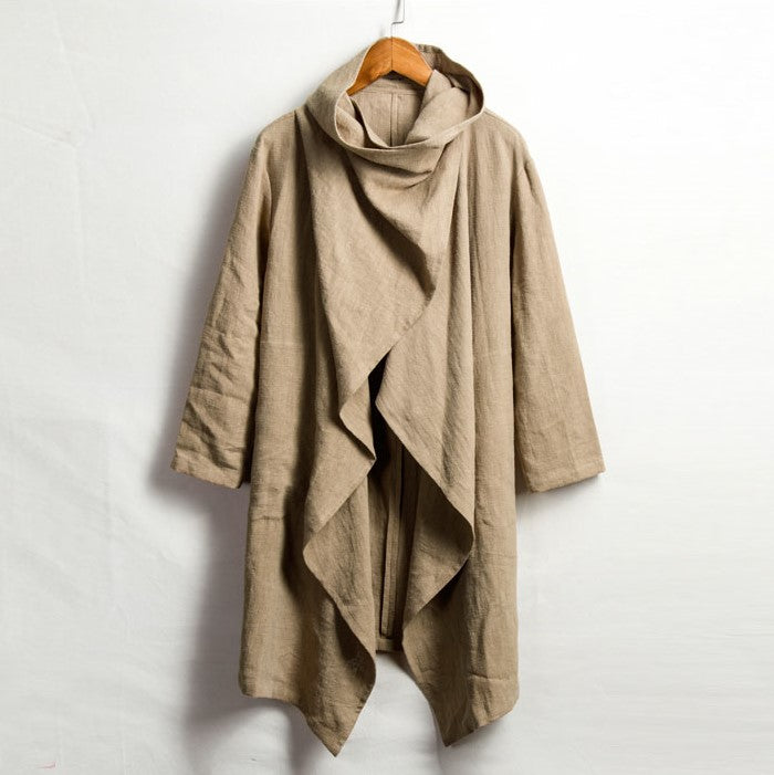 draped-collar-linen-cloak-