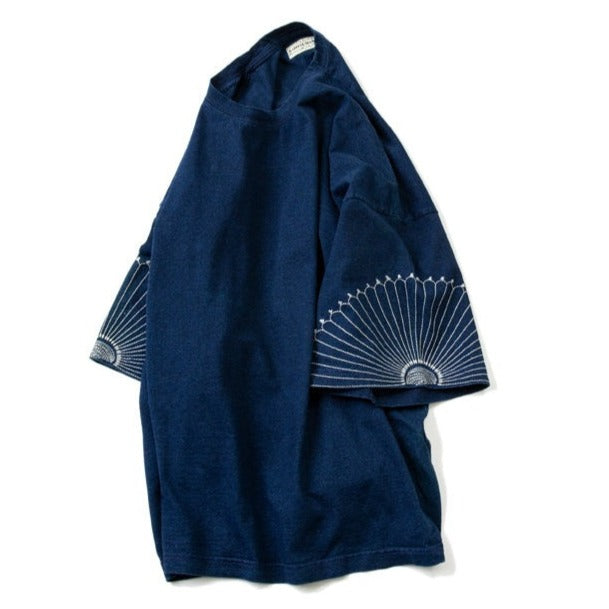 Vintage Japanese Indigo Linen Fabric / Aizome / Asa / Shima