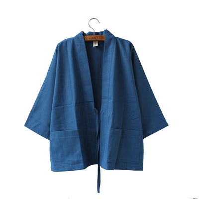 Classic Blue Kimono Shirt - Zen Breaker