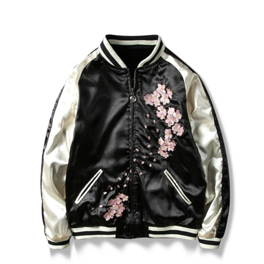 ink リメイク　Sports Jacket \" DRAGON\" Yokosuka Streetwear Reversible Jackets Coats Black Dragon