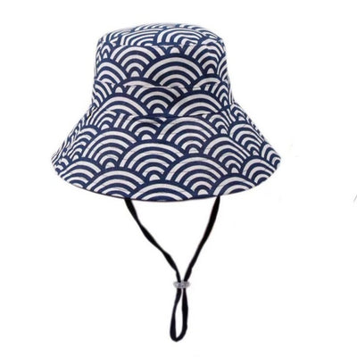 Reversible Seigaiha Bucket Hat
